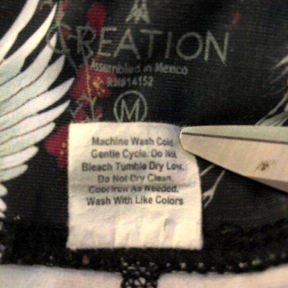 Evolution and Creation Leggings Womens M Used Bird Print Work Out - Picture 11 of 11